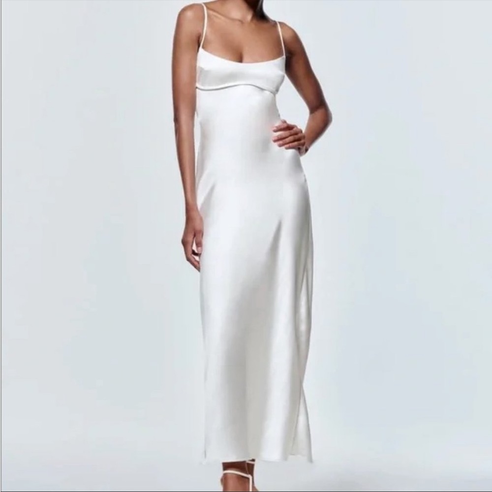 Zara white dress. Worn once.